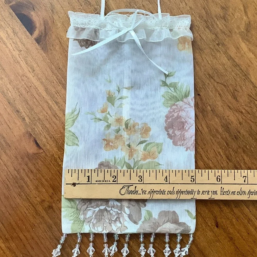 Sachet Bag Holder w/ Bead Trim